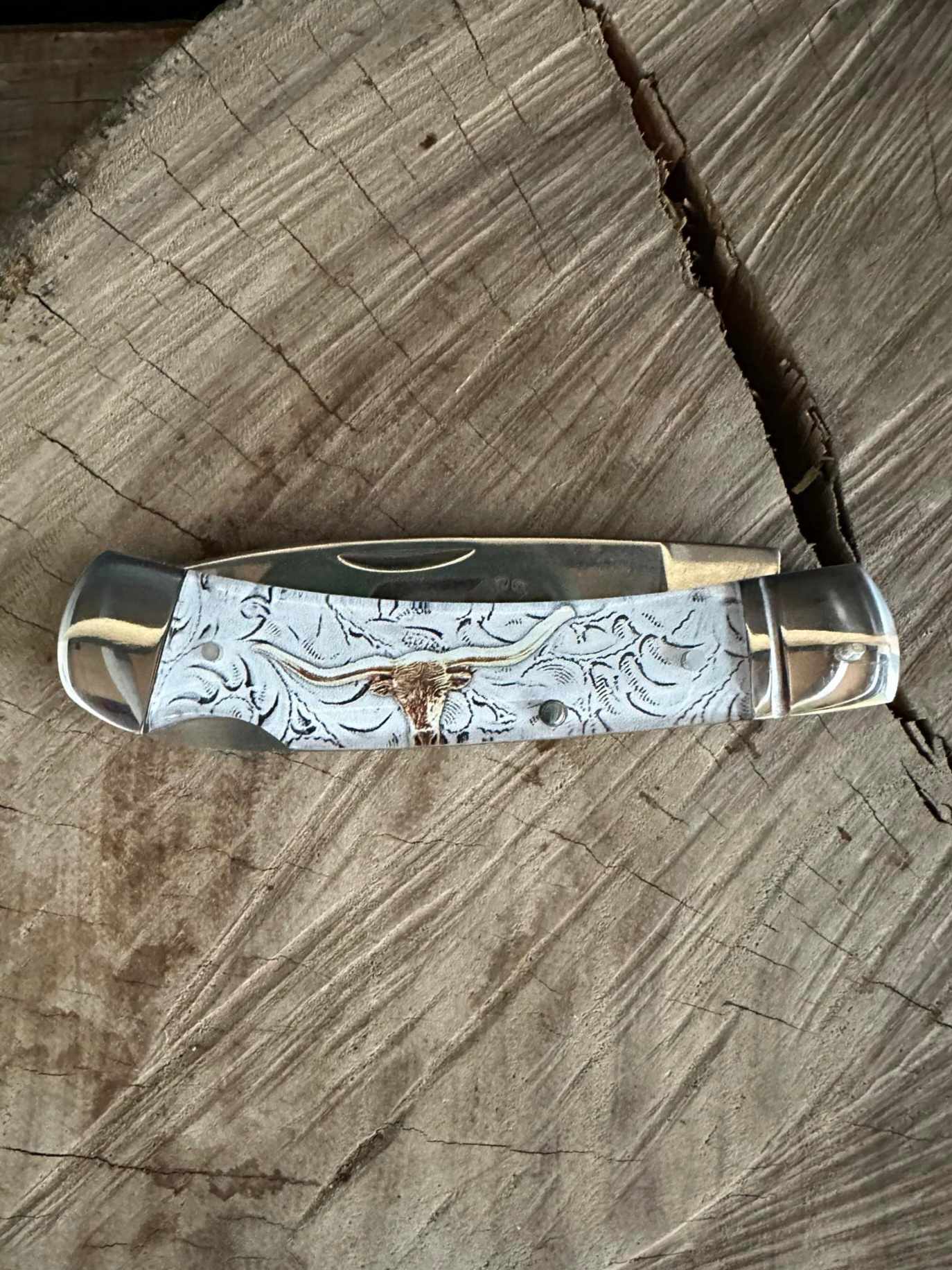 Knife - Old Ram Longhorn Stainless Blade Pocket Knive