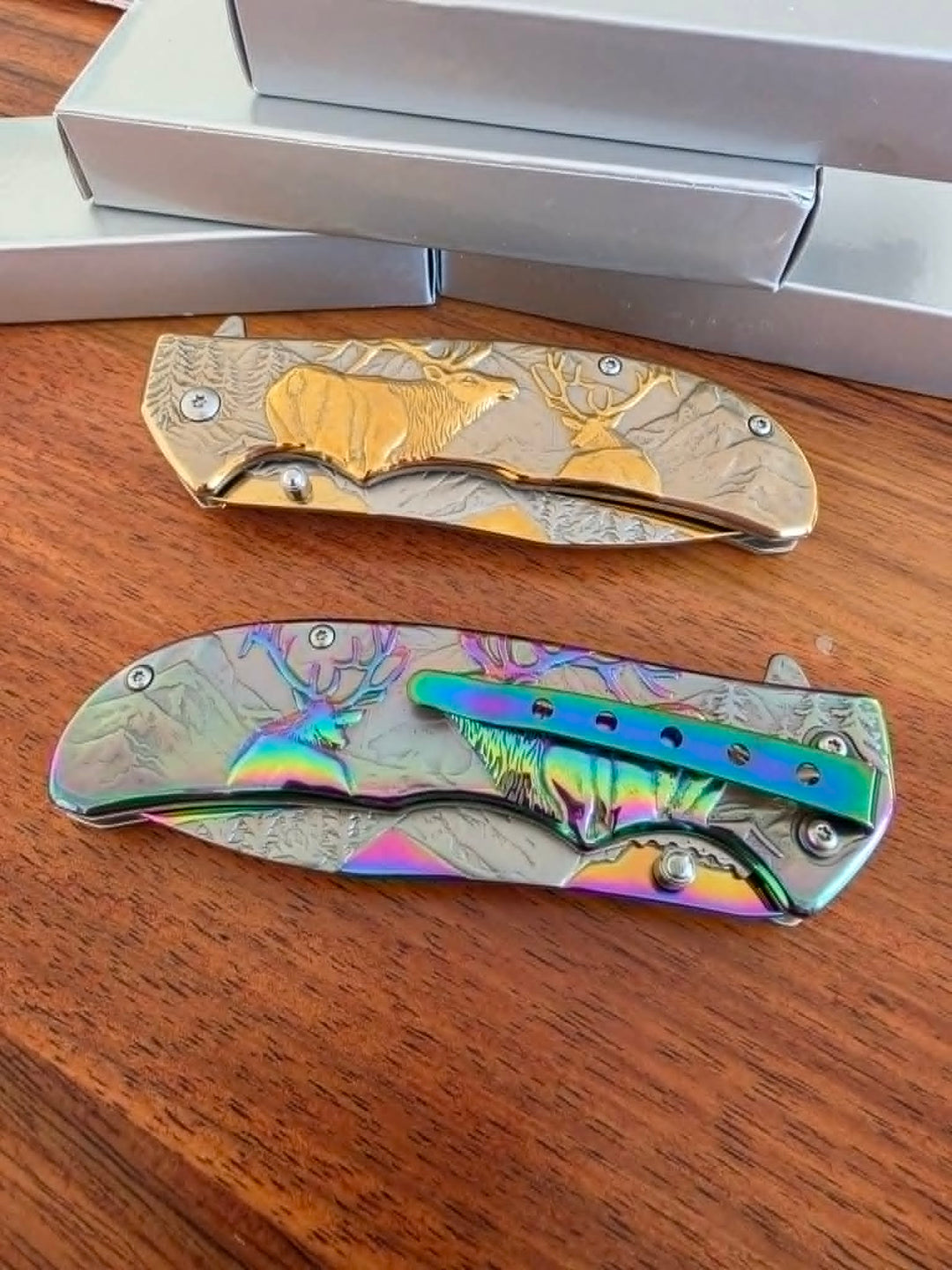 Knive -  Elk Buck 3D Pocket Knife
