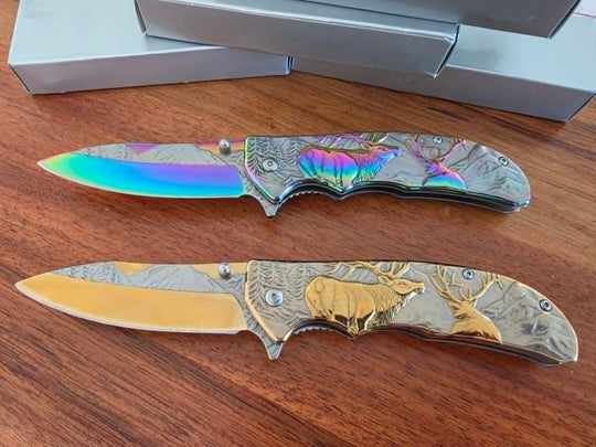 Knive -  Elk Buck 3D Pocket Knife