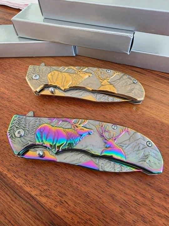 Knive -  Elk Buck 3D Pocket Knife