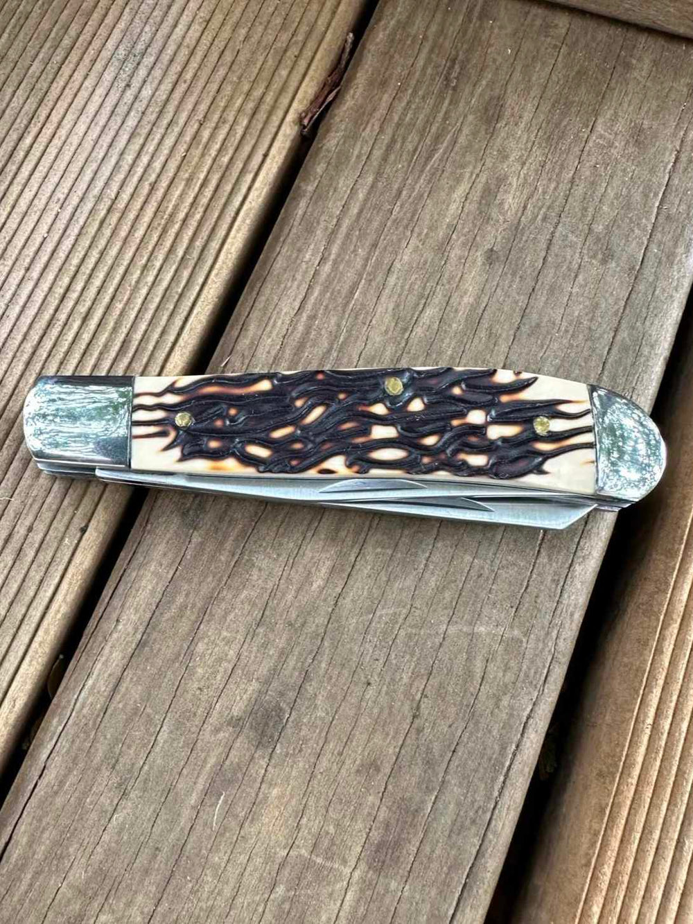 Knife - Bone Style Stainless 2 Blade Pocket Knive