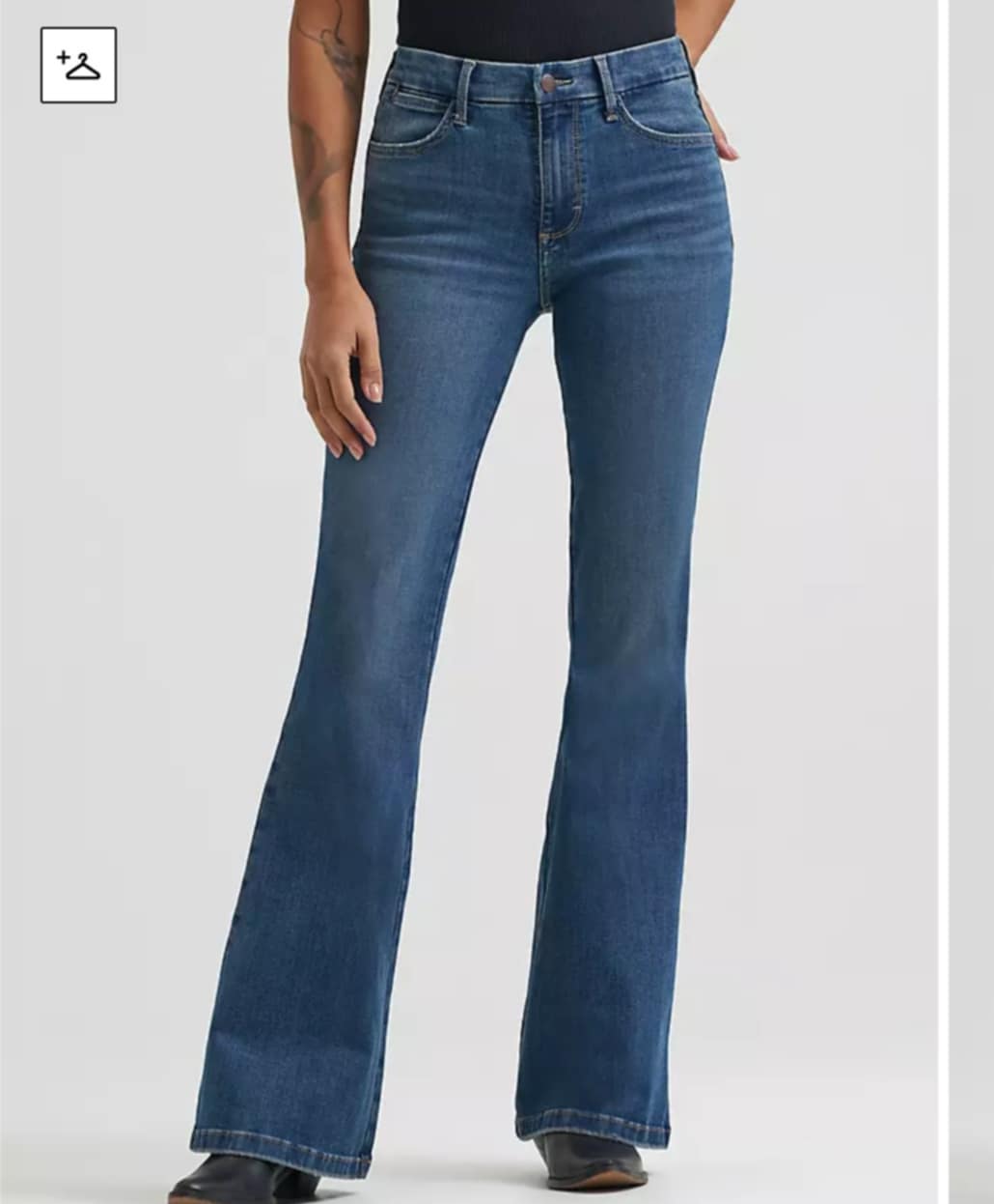 Wrangler Bespoke Lily High Rise Flare Stretch Jeans 32" Leg SUPER COMFY