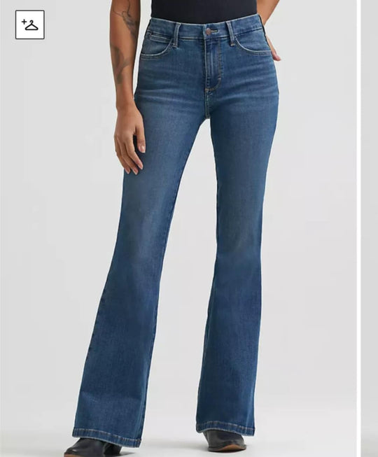 Wrangler Bespoke Lily High Rise Flare Stretch Jeans 32" Leg SUPER COMFY