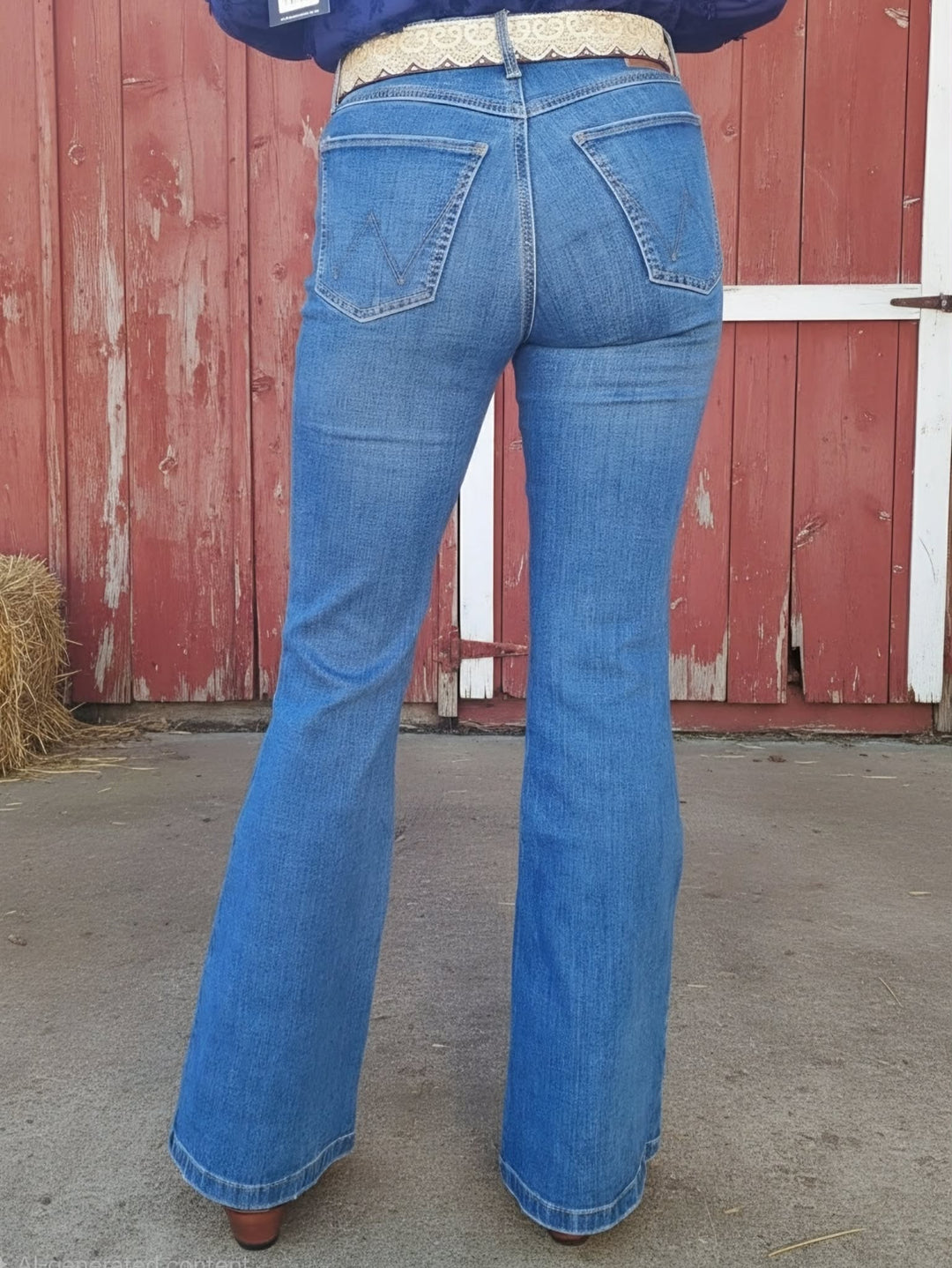 Wrangler Bespoke Lily High Rise Flare Stretch Jeans 32" Leg SUPER COMFY