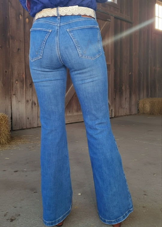 Wrangler Bespoke Lily High Rise Flare Stretch Jeans 32" Leg SUPER COMFY