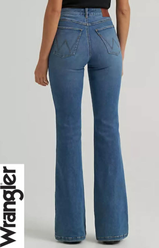 Wrangler Bespoke Lily High Rise Flare Stretch Jeans 32" Leg SUPER COMFY