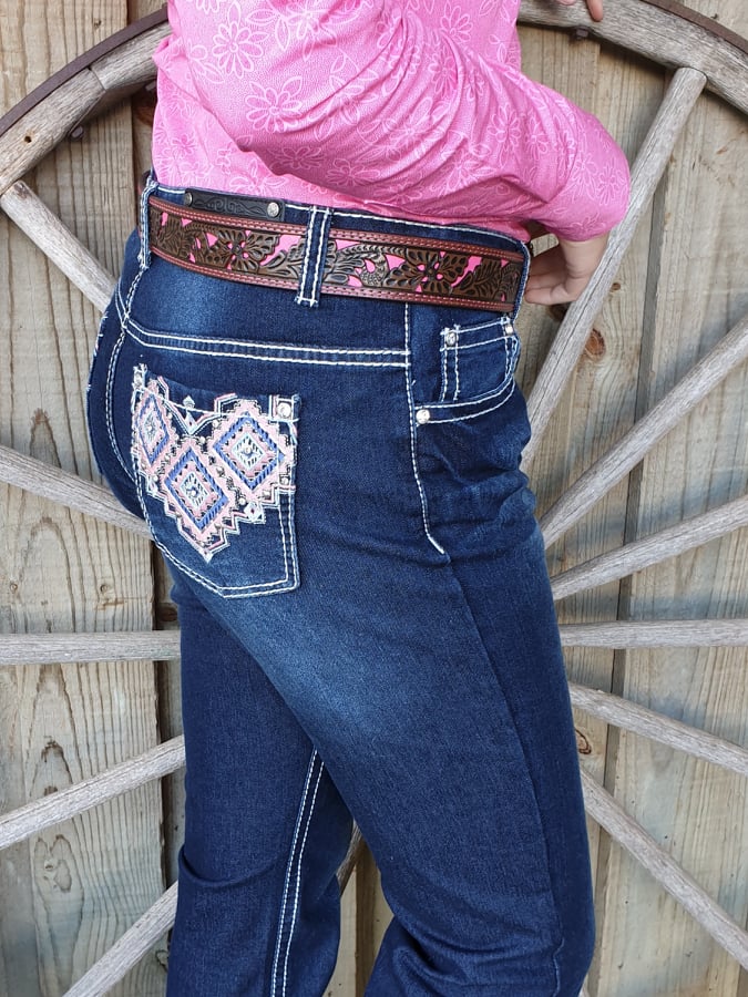 Pure Western Macey Mid Rise Bootcut 34" Leg Jeans Size 14