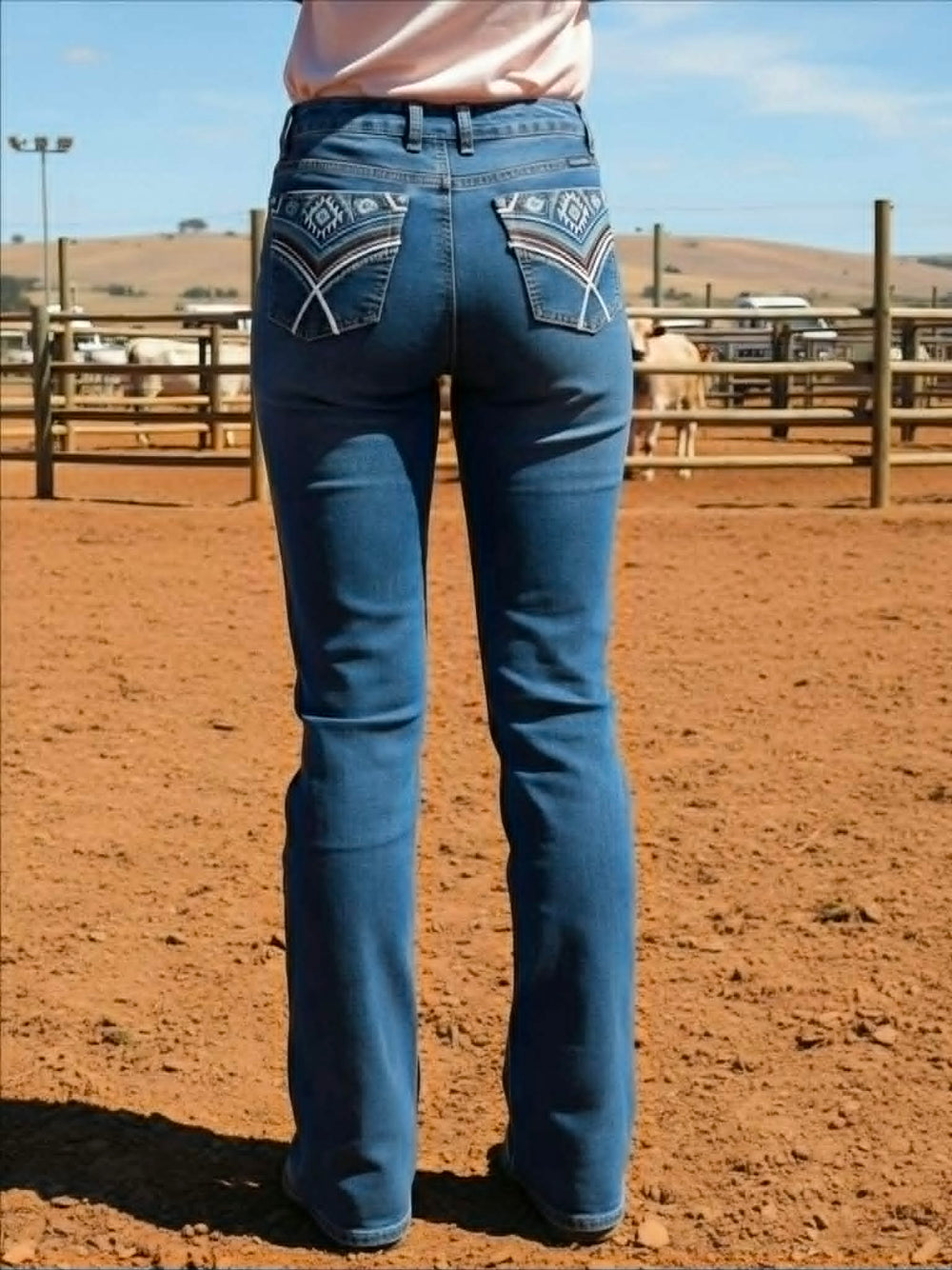 Pure Western Mary High Rise Bootcut 32" Leg Jeans