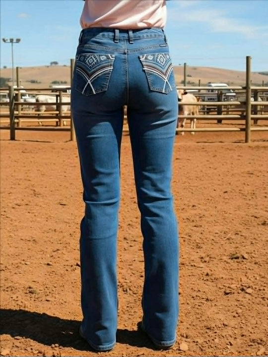 Pure Western Mary High Rise Bootcut 32" Leg Jeans