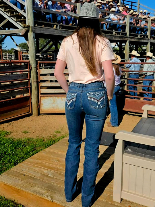 Pure Western Mary High Rise Bootcut 32" Leg Jeans