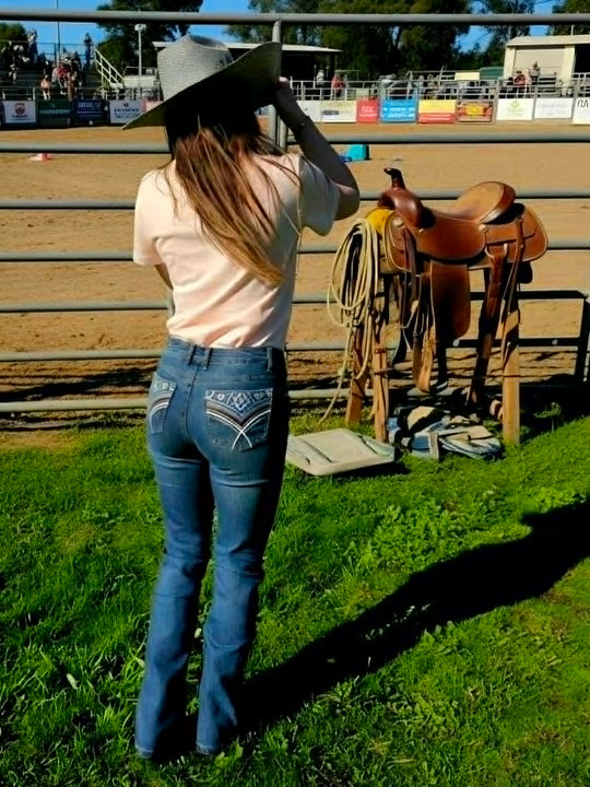 Pure Western Mary High Rise Bootcut 32" Leg Jeans