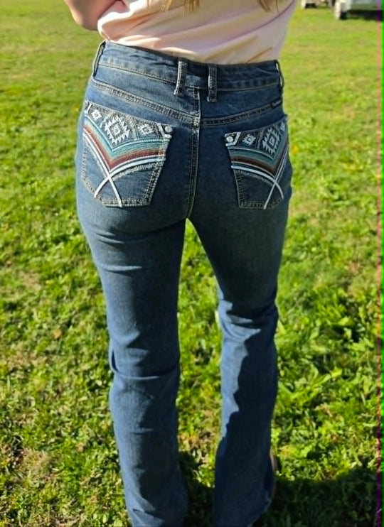 Pure Western Mary High Rise Bootcut 32" Leg Jeans