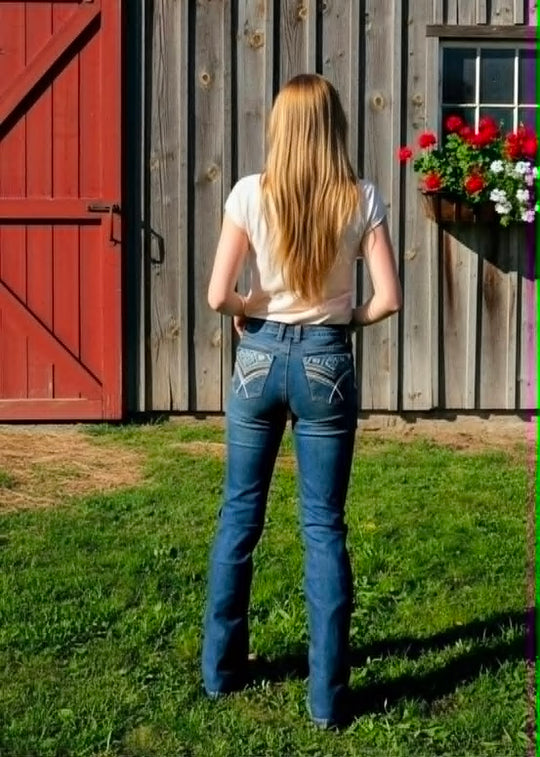 Pure Western Mary High Rise Bootcut 32" Leg Jeans
