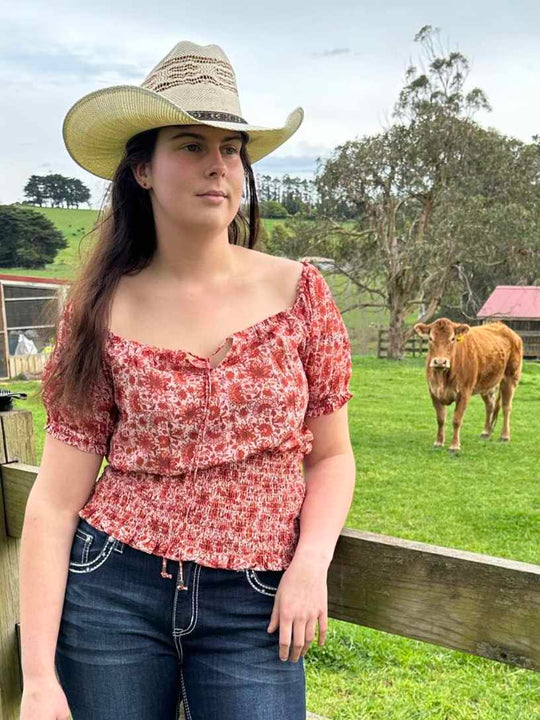 Pure Western Montana Blouse Shirt top