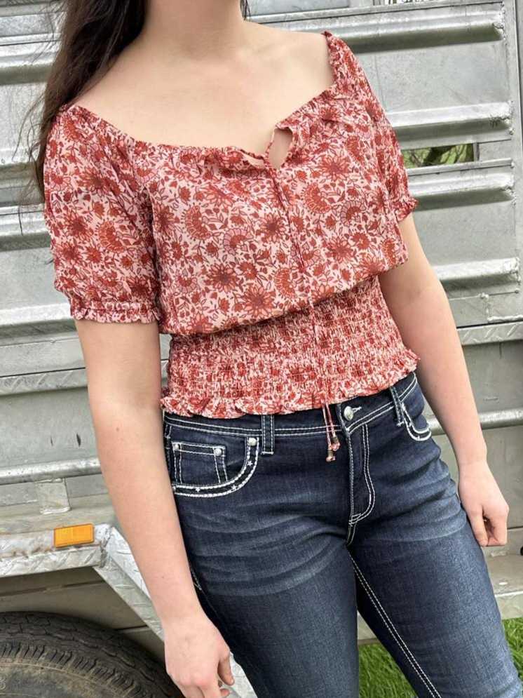 Pure Western Montana Blouse Shirt top