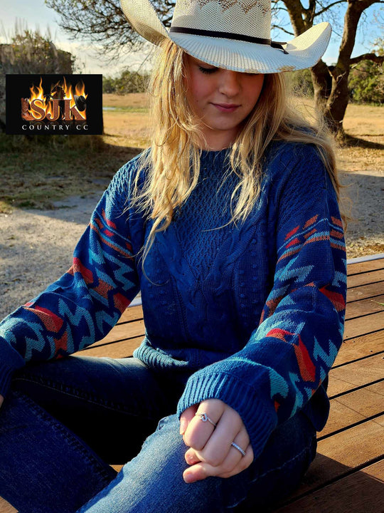 Pure Western Ladies Mora  Knited Jumper/ Top