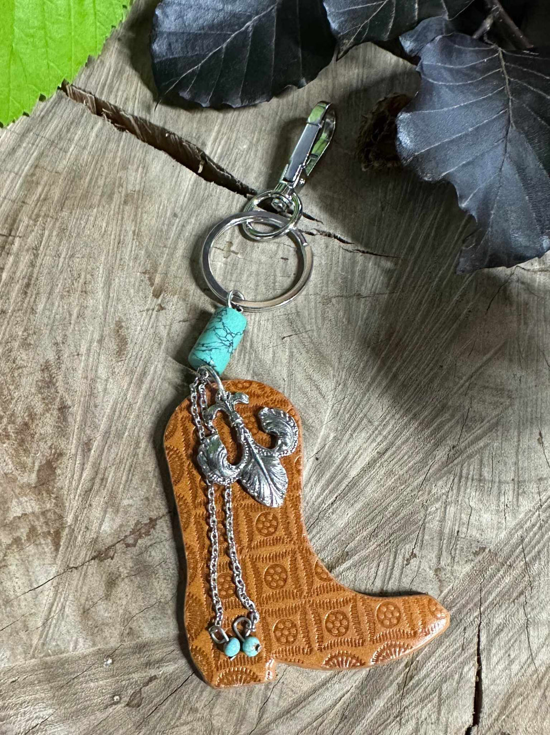 Cowboy Key Rings Key Ring - Cowboy Boot Leather Key Ring – SJK Country Clothing Co