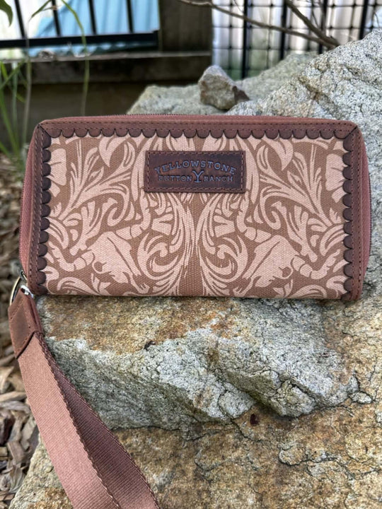 Yellowstone Dutton Ranch Zp around Wallet Wristlet