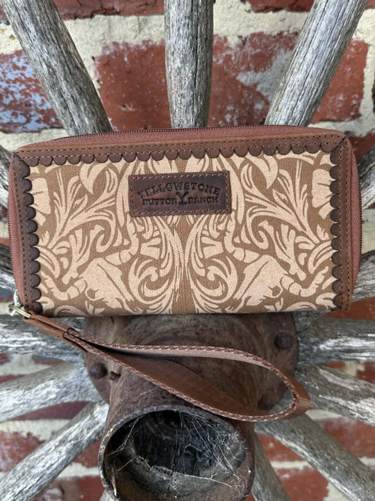 Yellowstone Dutton Ranch Zp around Wallet Wristlet