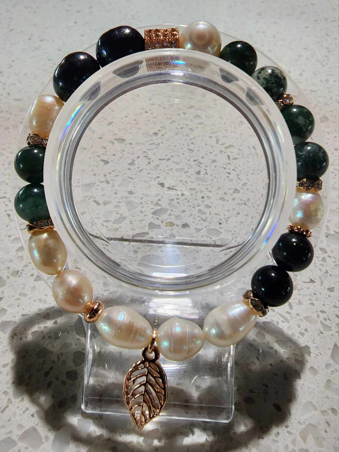 Jewellery - Genuine Semi Precious Gemstone & Freshwater Pearl Bracelet