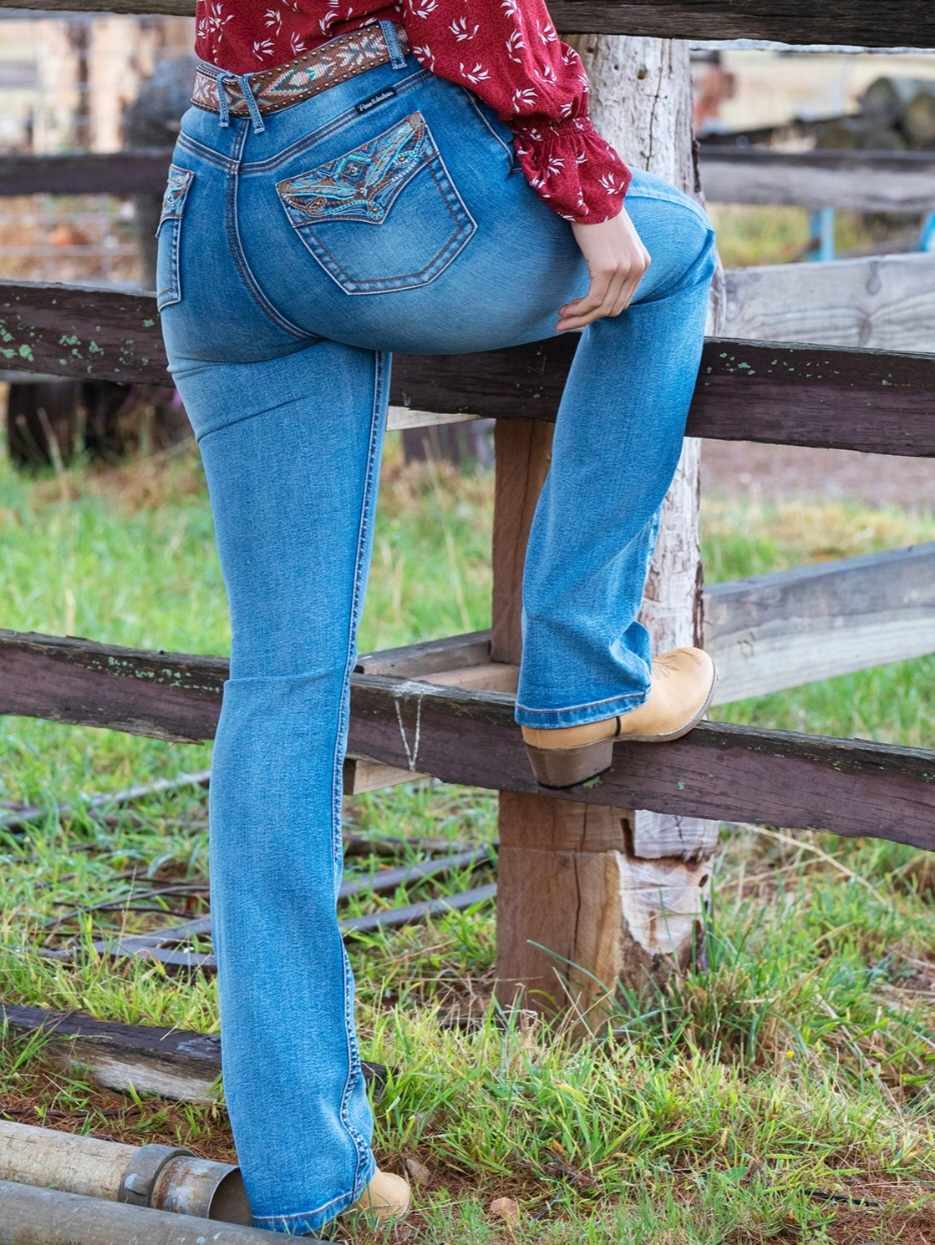 Pure Western High Rise NINA Bootcut 34" Leg Jeans