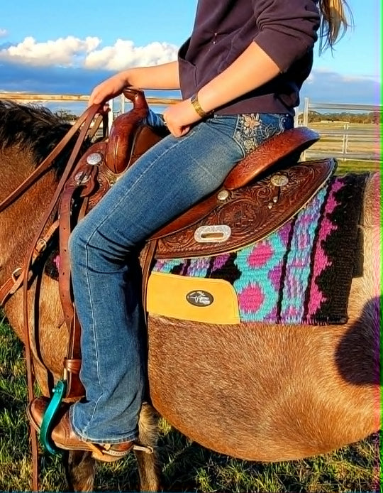 Western Saddle Pad Ortho Equine Merino Wool Saddle Pad 30" x 34"- DISPLAY
