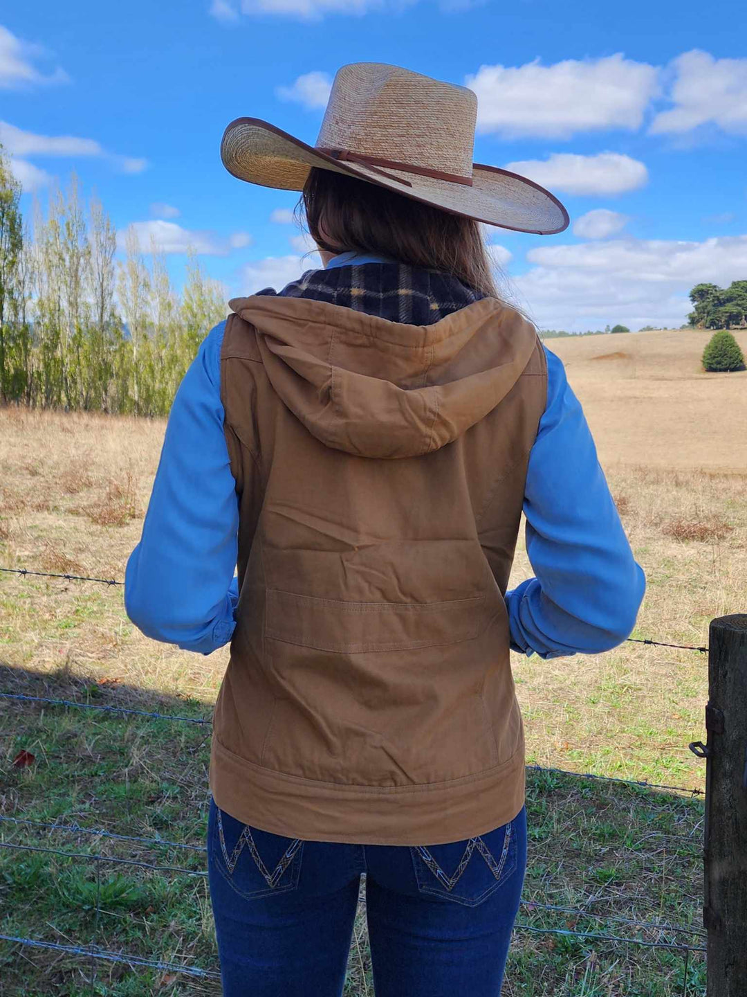 Outback Trading  Heidi Canvas Vest TAN