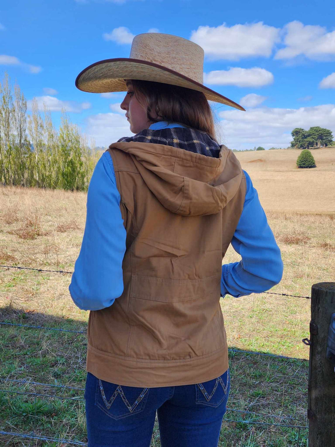 Outback Trading  Heidi Canvas Vest TAN