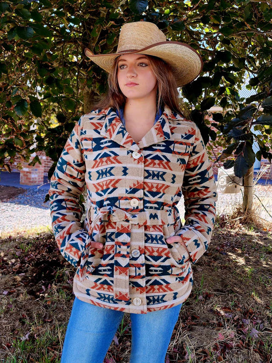 Outback Trading Valarie  Western Belted Jacket