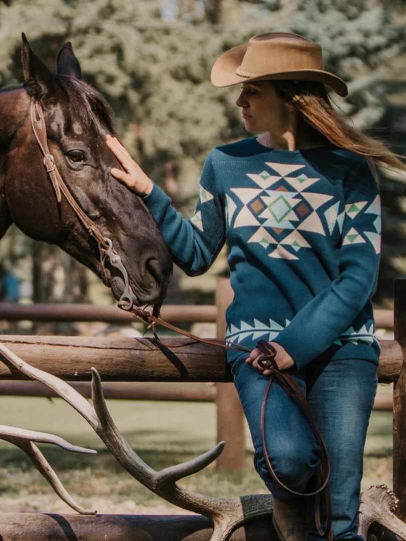 Outback Trading Alma Aztec Western Sweater