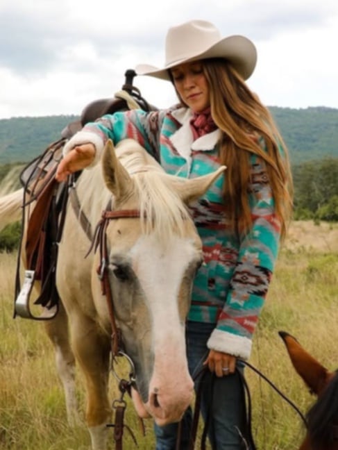 Outback Trading Gemma Western Jacket Turq