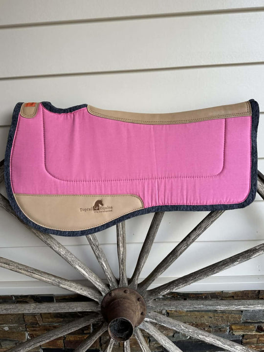 Westerm Saddle Contour Barrel/Fender Work Pad Pink