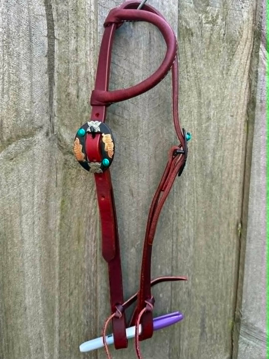 Bridle - One Ear Pony Leather Fancy Buckle