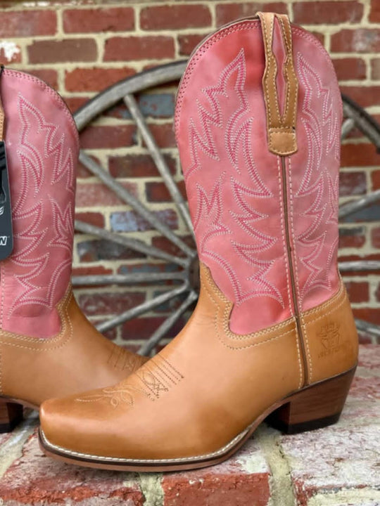 Pure Western Pioneer Leather Western Cowboy Boots