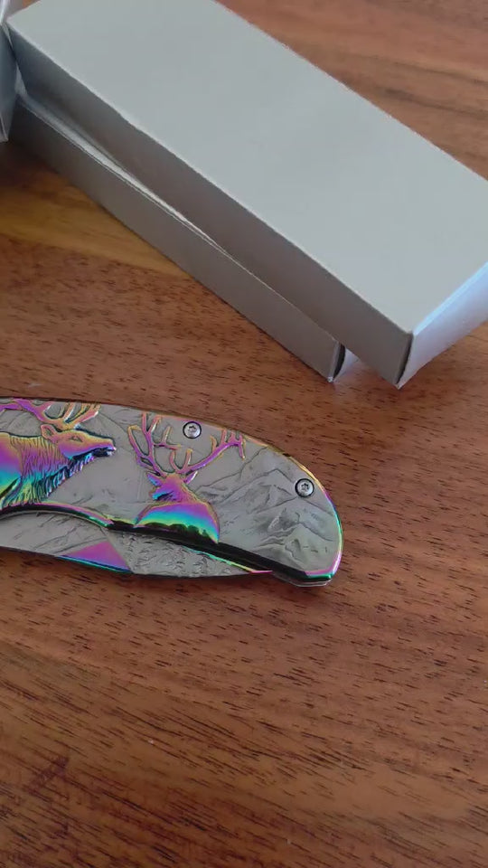 Knive -  Elk Buck 3D Pocket Knife