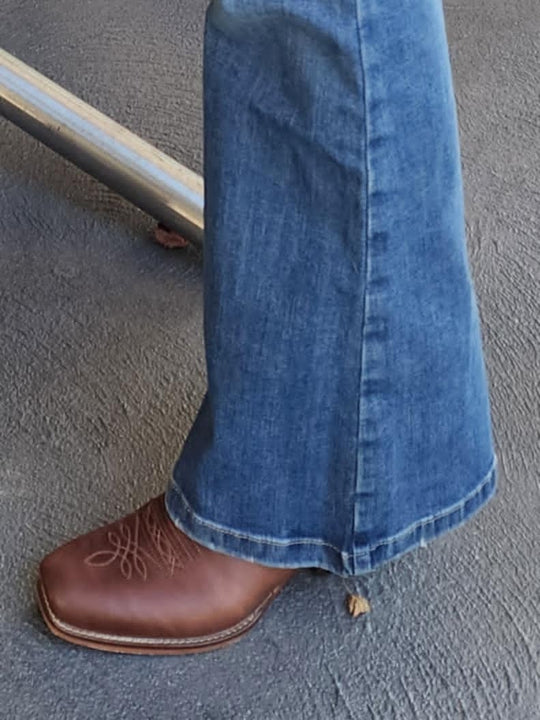 Pure Western Pioneer Leather Western Cowboy Boots