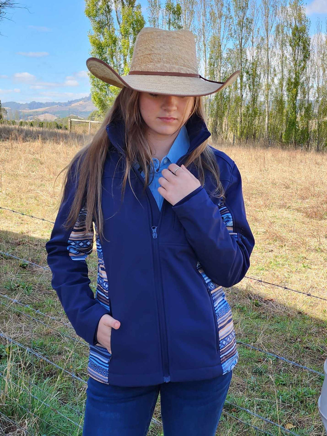 Pure Western Ladies Misha AZTEC Waterproof Softshell Jacket