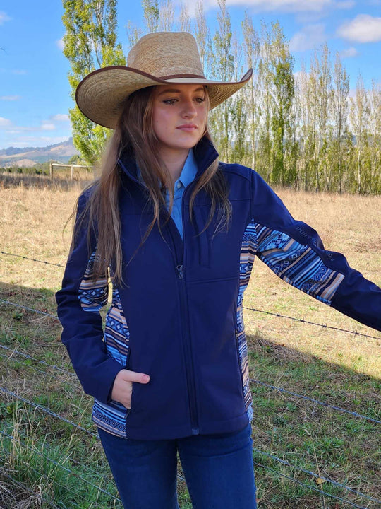Pure Western Ladies Misha AZTEC Waterproof Softshell Jacket