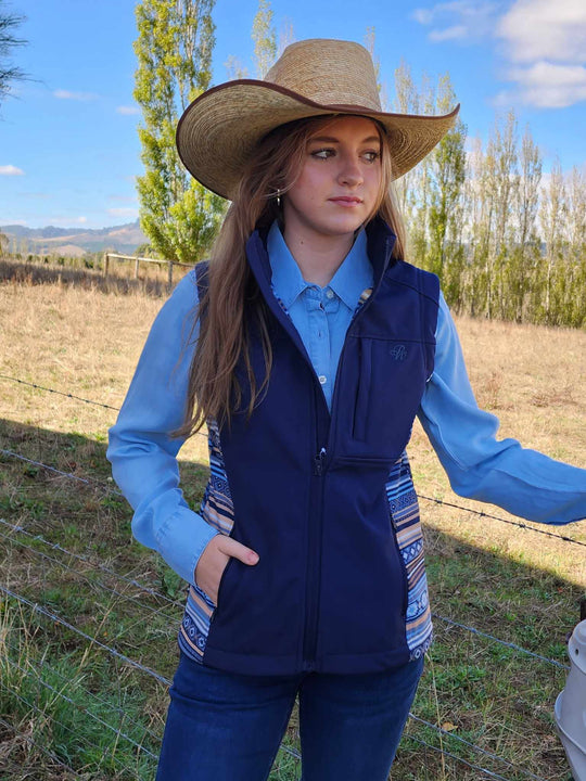 Pure Western Ladies Misha AZTEC Softshell Vest