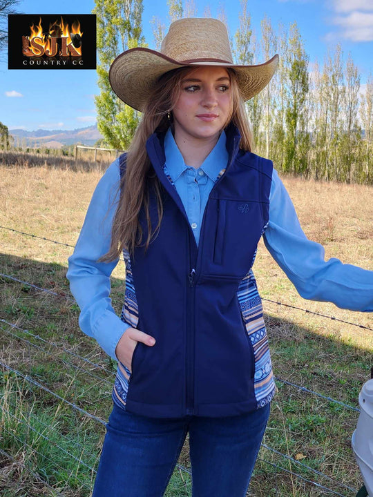 Pure Western Ladies Misha AZTEC Softshell Vest