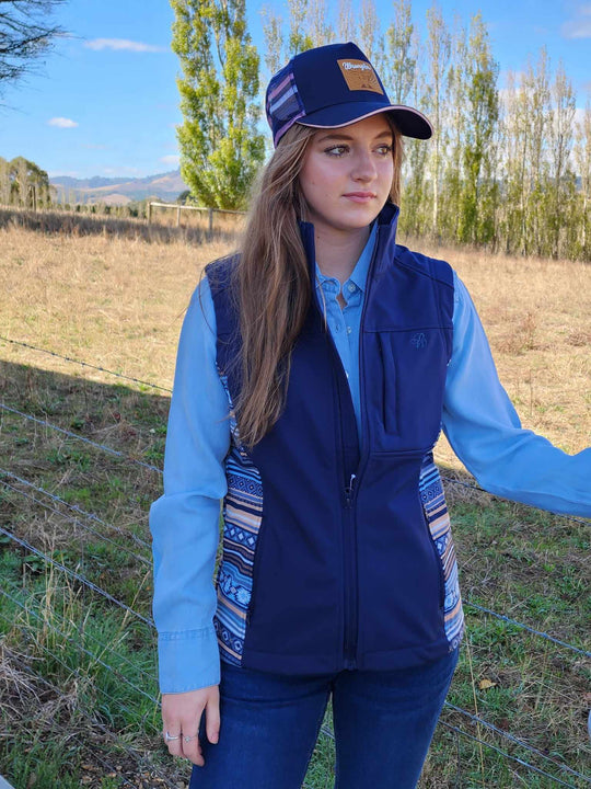 Pure Western Ladies Misha AZTEC Softshell Vest