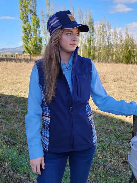 Pure Western Ladies Misha AZTEC Softshell Vest