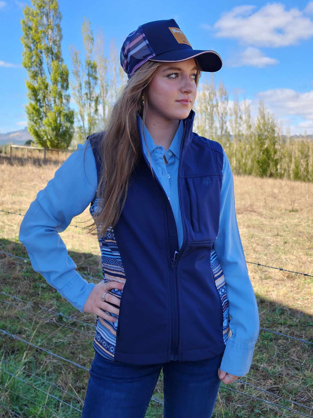 Pure Western Ladies Misha AZTEC Softshell Vest