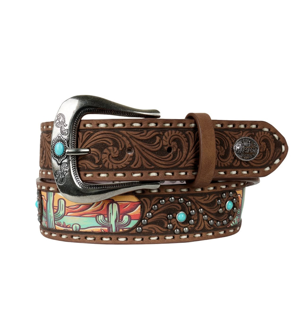 Pure Western Rosalyn Cactus Theme Belt