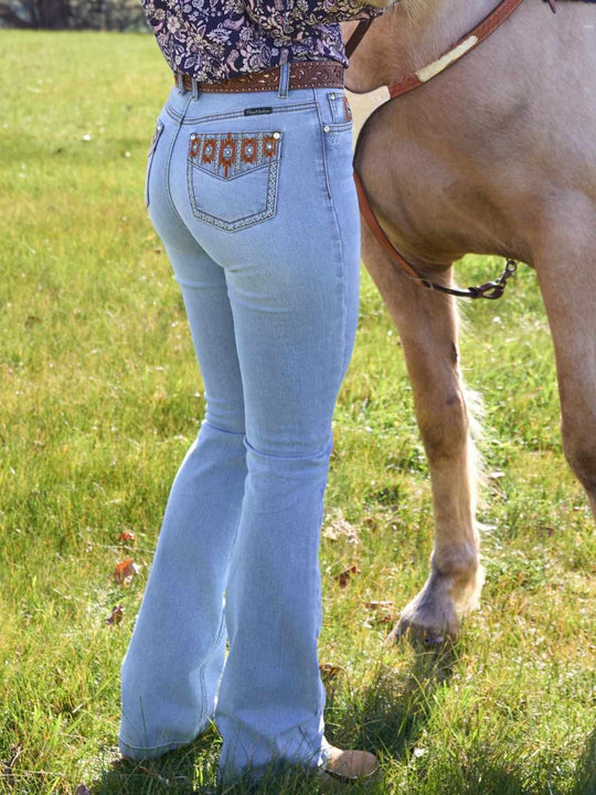 Pure Western High Rise Liz Bootcut 34" Leg Jeans