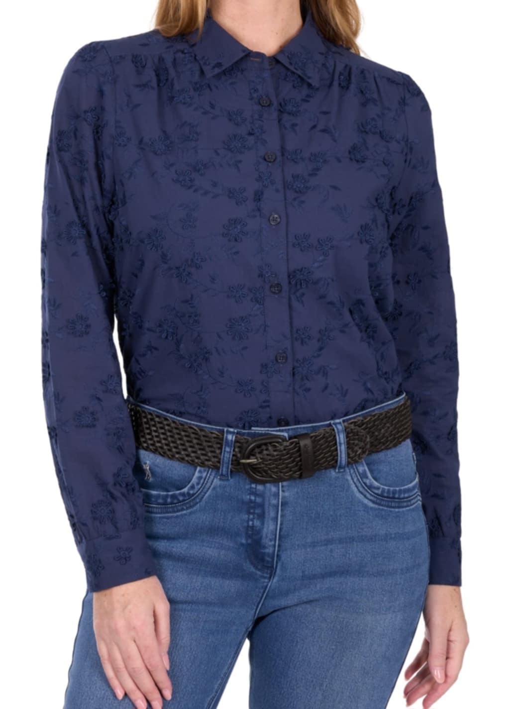 Thomas Cook Ladies Remy Navy Arena Dress Shirt