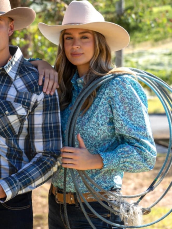 Pure Western Riley Dress Arena  Shirt