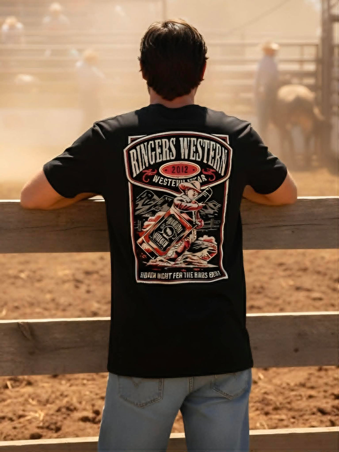 Tee - Ringers Mens Bar Western Tee Shirt