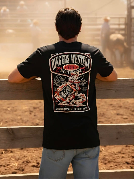 Tee - Ringers Mens Bar Western Tee Shirt