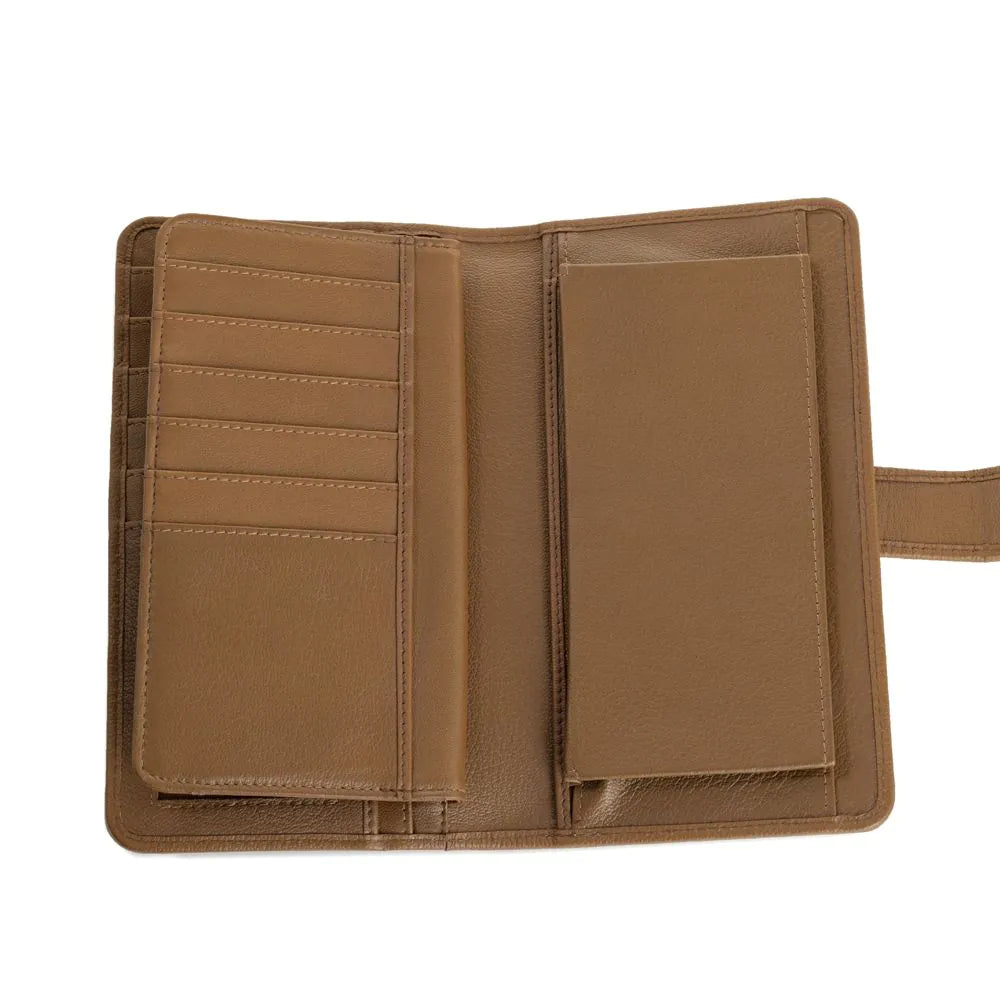 Western Hide & Leather Tooled Wallet